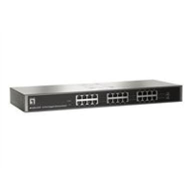 LEVEL ONE LevelOne - GSW-2457 24-Port 19″ Unmanaged Gbit Ethernet Switch