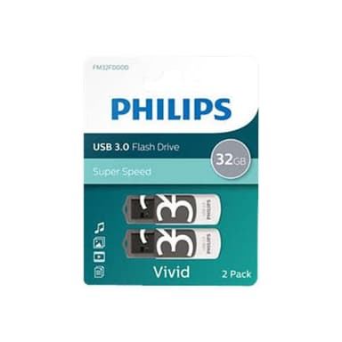 PHILIPS Vivid Edition Grey 2-Pack 32GB