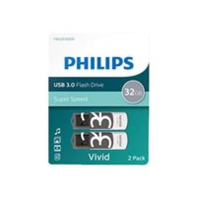 PHILIPS Vivid Edition Grey 2-Pack 32GB