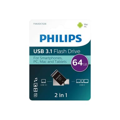PHILIPS 2 in 1 Black 64GB