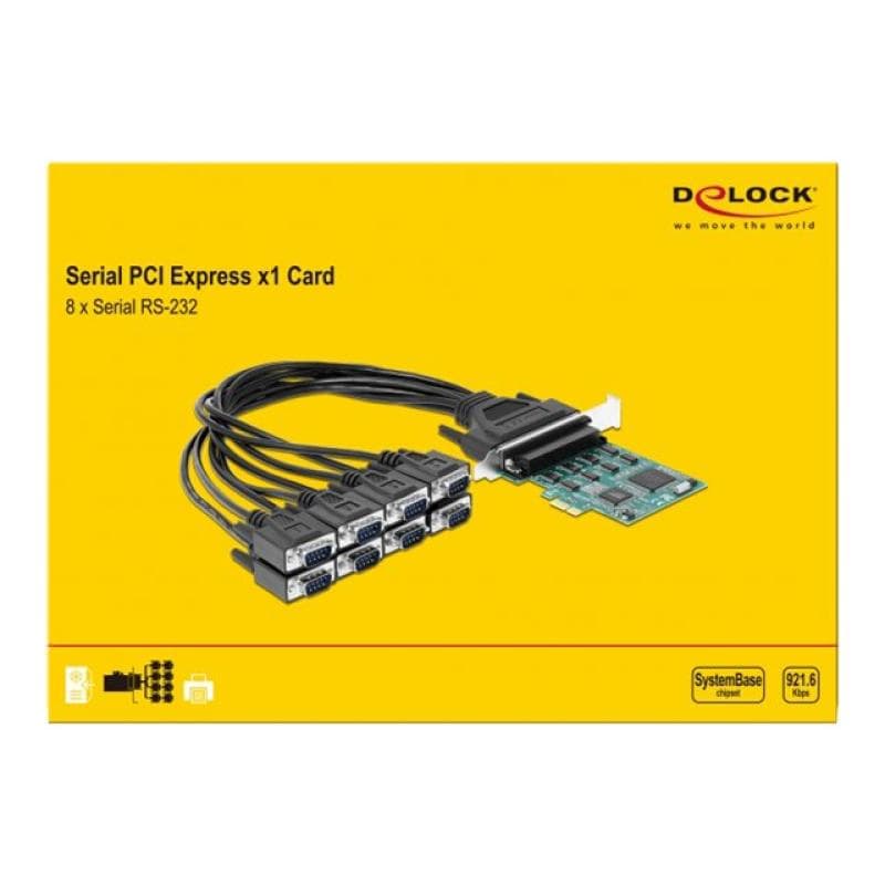 DELOCK PCI Express Karte zu 8 x Seriell RS-232