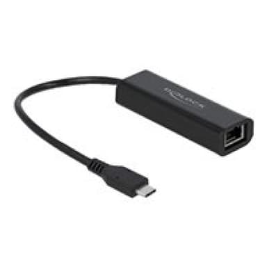 DELOCK Adapter USB Type-C Stecker zu 2,5 Gigabit LAN