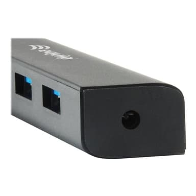 EQUIP USB-Hub USB3.1-C zu USB3.0, 4Port, schwarz