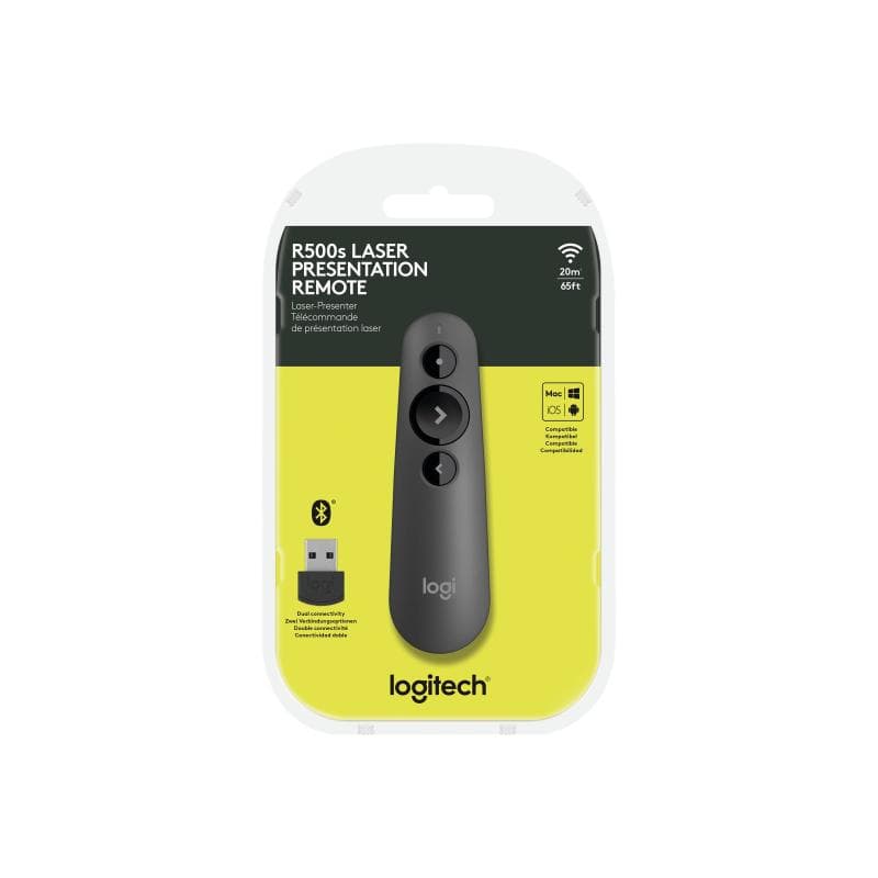 LOGITECH R500 Laser Presentation Remote Graphite