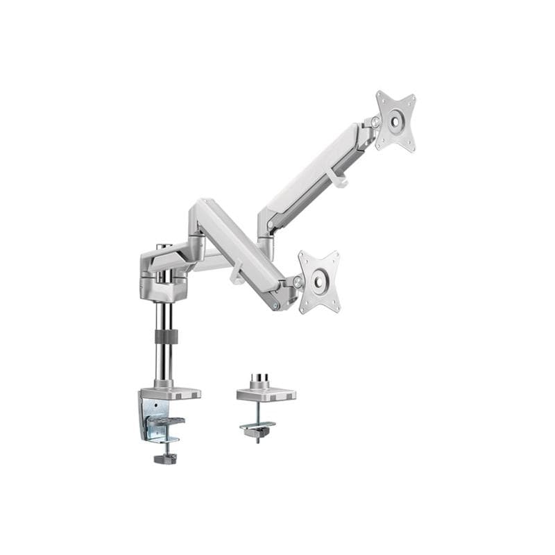LOGILINK TIS 17″-32″ 2TFT 3Gelenke silb. Max. 9KG Gasdr.fed.