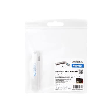 LOGILINK USB-c-Port Schloss (1X Schlüssel & 4X Schlösser)