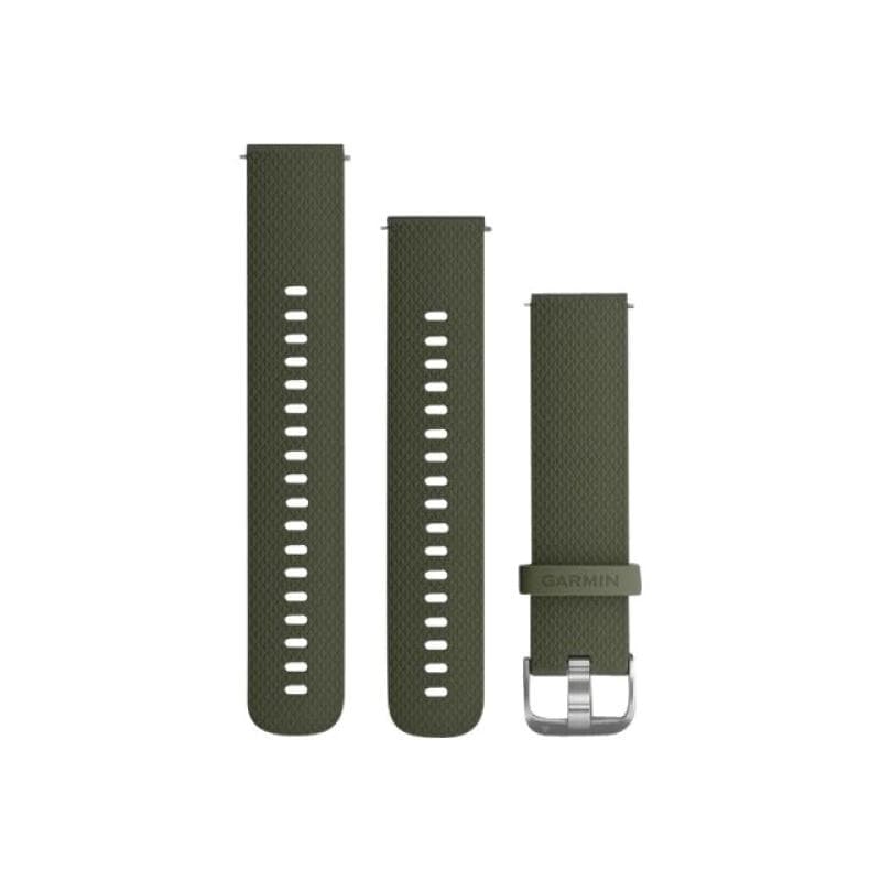 GARMIN Quick Release Band - Uhrarmband - 107 - 215 mm - moosgrün, silberne Metallteile - für Approac