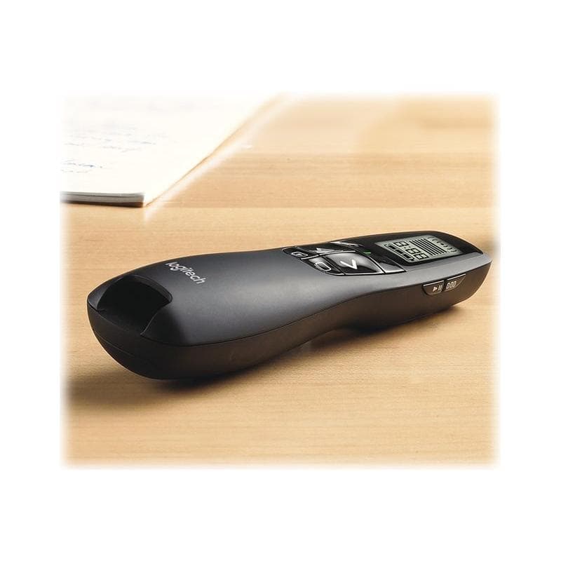LOGITECH R800 PRO - 2.4 GHz - 30 m - AAA - USB - Schwarz