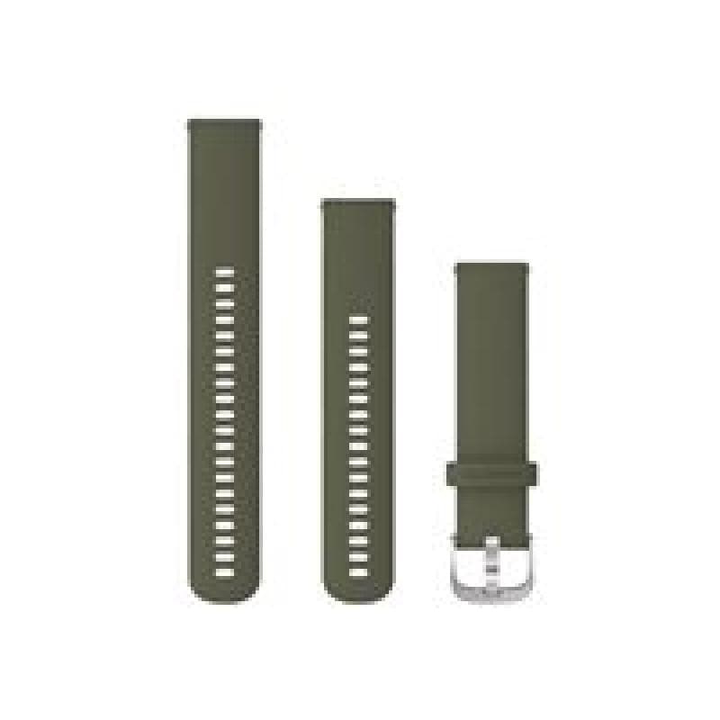 GARMIN Quick Release Band - Uhrarmband - 125-218 mm - moss with silver hardware - für Approach S40;