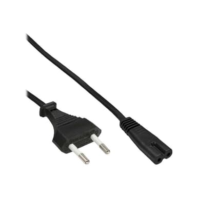 INLINE Stromkabel - Eurostecker (M) bis IEC 60320 C7 - Wechselstrom 250 V - 2,5 A