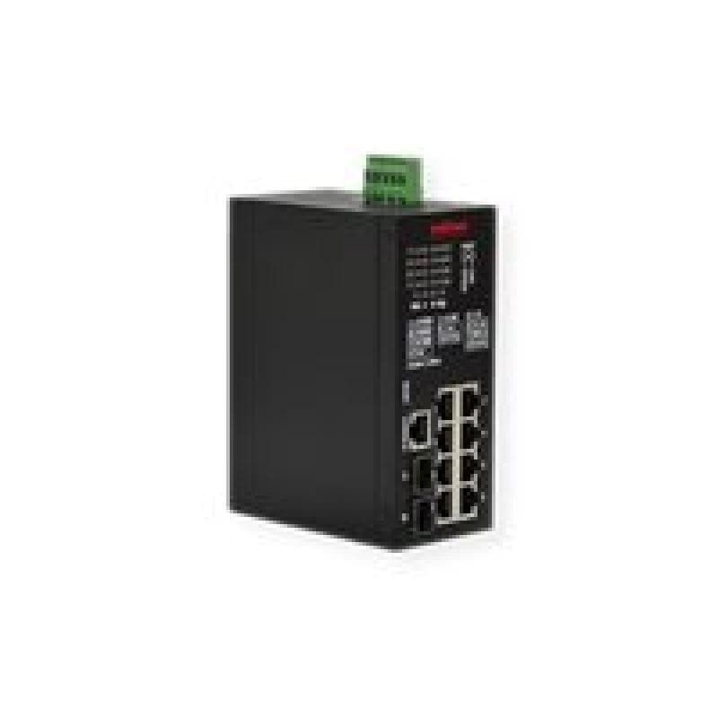 ROLINE Industrial Gigabit Switch, 10 Ports (8x RJ45 + 2x SFP), PoE+, Smart Managed (21.13.1137)
