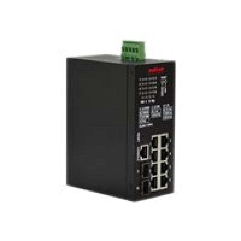 ROLINE Industrial Gigabit Switch, 10 Ports (8x RJ45 + 2x SFP), PoE+, Smart Managed (21.13.1137)