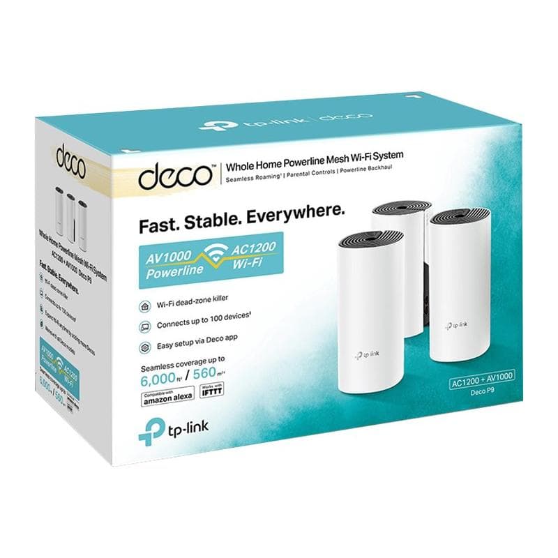 TP-LINK AC1200 Whole Home Hybrid Mesh Wi-Fi System (3 Router)