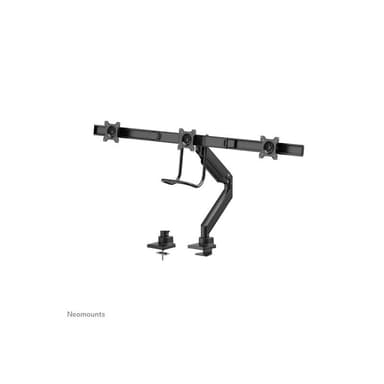 NEOMOUNTS Tischhalterung mit Tischhalterungsgriff für drei Flachbildschirme bis 27″ (68,6 cm)