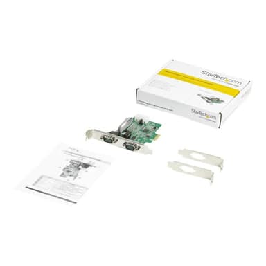 STARTECH.COM 2 Port PCI Express serielle Schnittstellenkarte - 16950 UART - 256-Byte-FIFO-Cache - Ad