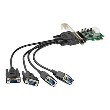 STARTECH.COM 4 Port PCI Express serielle Schnittstellenkarte - 16950 UART - 256-Byte-FIFO-Cache - Ad
