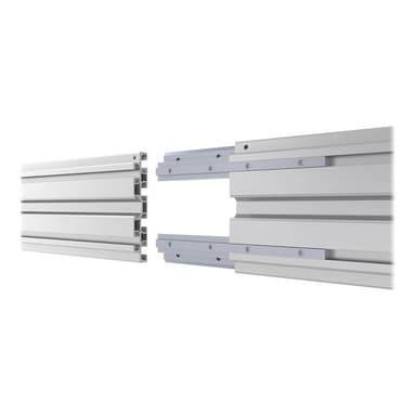 NEOMOUNTS PRO Flat Screen Menu Board Wall Mount - (3 x horizontal) / 32-55″ / Black/silve