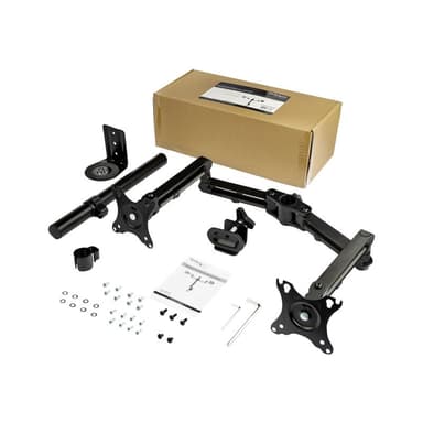 STARTECH.COM Dual Monitor Tischhalterung - Gelenkarm - Premium-Tischklemmen-/ Kabeldurchführung