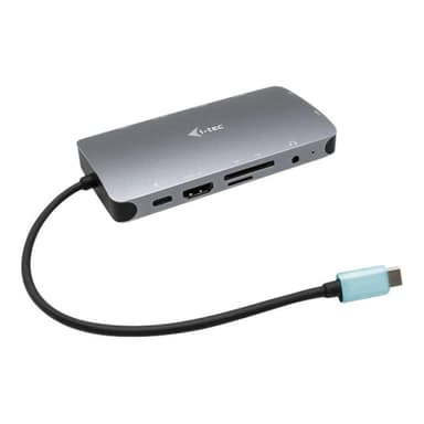 I-TEC USB-C Metal Nano Dock 1xHDMI 1xVGA 1xSD Kartenleser 1xmicroSD Kartenleser 1xGLAN
