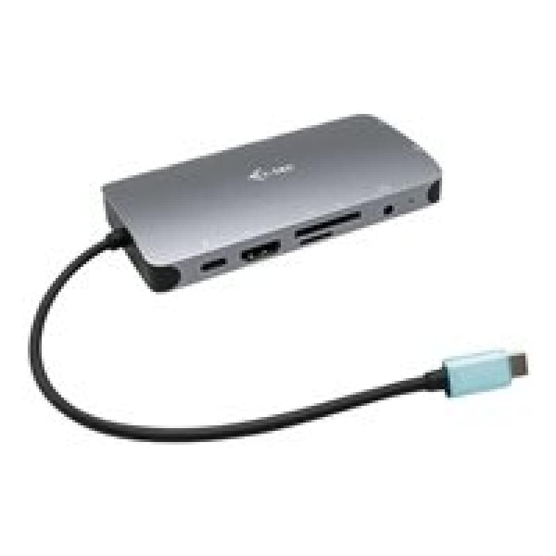 I-TEC USB-C Metal Nano Dock 1xHDMI 1xVGA 1xSD Kartenleser 1xmicroSD Kartenleser 1xGLAN