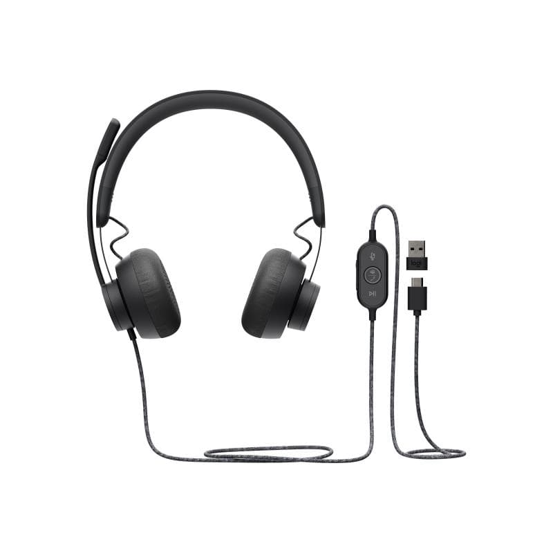 LOGITECH ZONE WIRED - GRAPHITE - EMEA