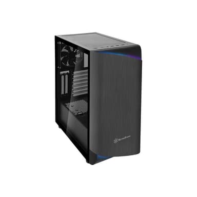 SILVERSTONE SETA A1 ATX-Mid-Tower-Gehäuse Schwarz USB 3.1 Gen 2 Type-C