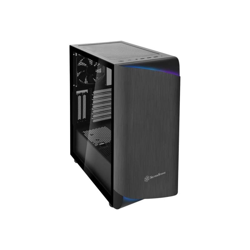 SILVERSTONE SETA A1 ATX-Mid-Tower-Gehäuse Schwarz USB 3.1 Gen 2 Type-C