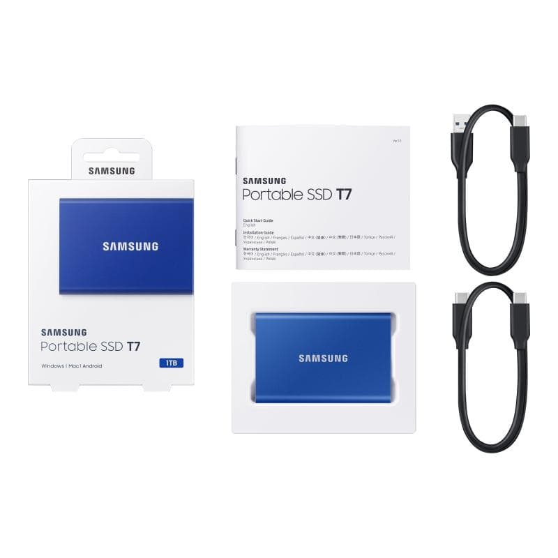 SAMSUNG SSD PORTABLE T7 1TB indigo blue