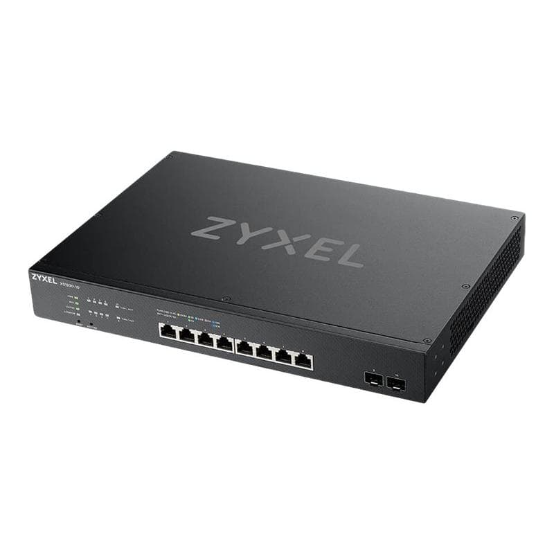 ZYXEL 10, 8-port Multi-Gigabit Smart Managed Switch with 2 SFP+ Uplink