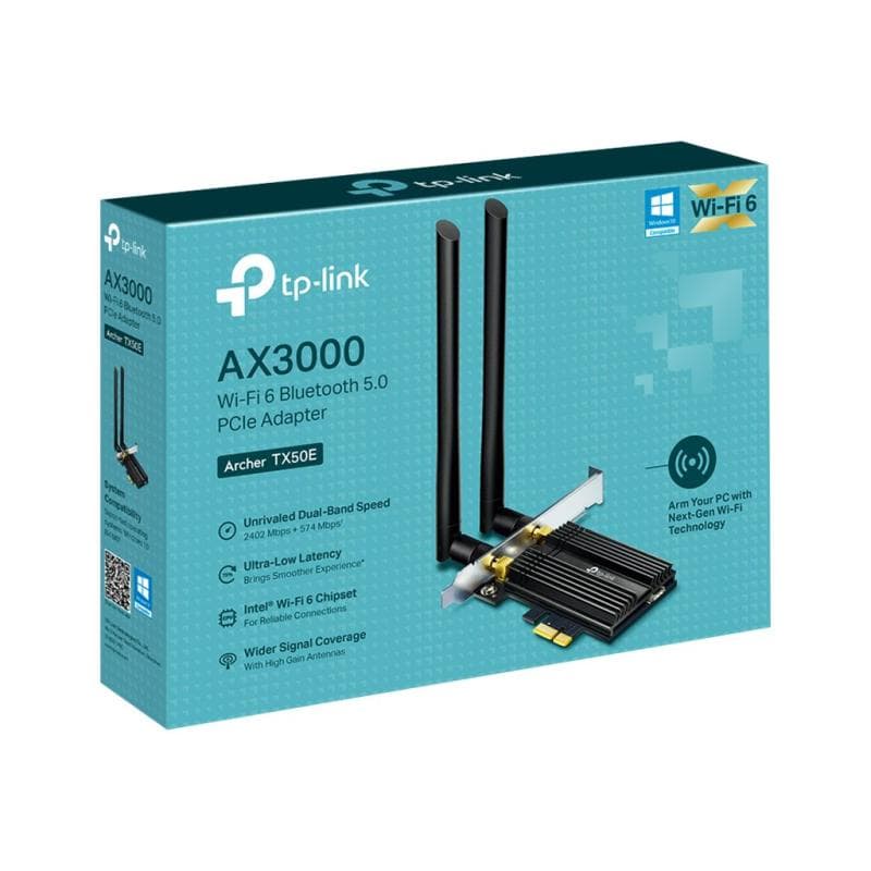 TP-LINK AX3000 Dual Band Wi-Fi 6 Bluetooth 5.0 PCI Express Adapter