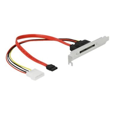 DELOCK Slotblech mit 1 x SATA 22 Pin Stecker extern (90418)