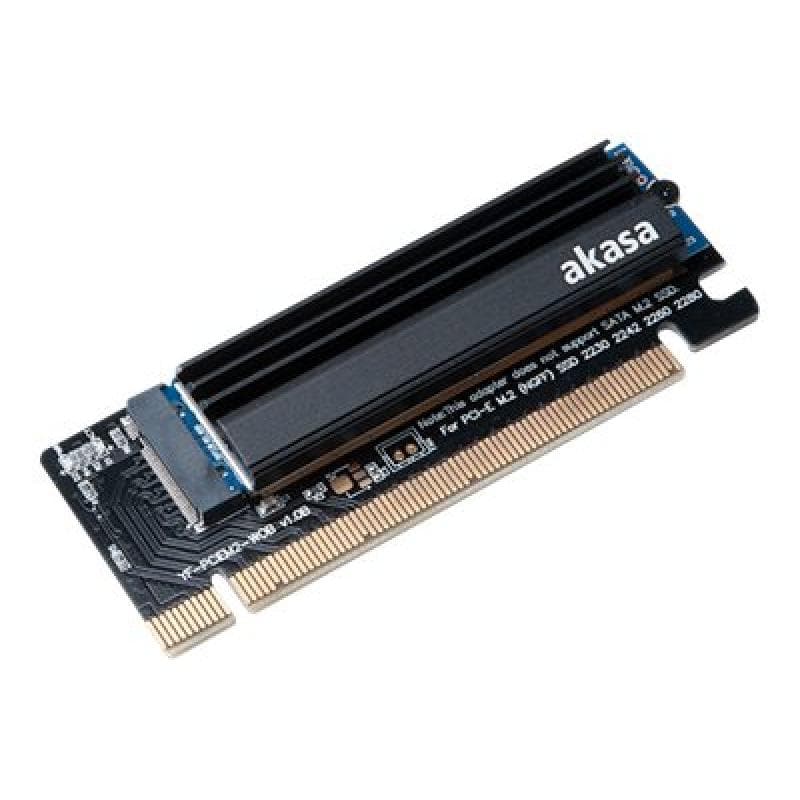 AKASA M.2 PCIe Adapter mit Kühler - schwarz (AK-PCCM2P-05)