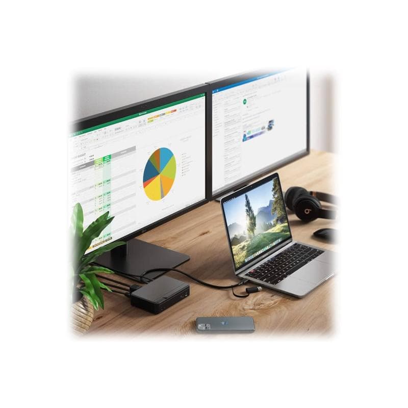 ALOGIC Docking Station Universal Twin HD USB-C & USB-A schwarz