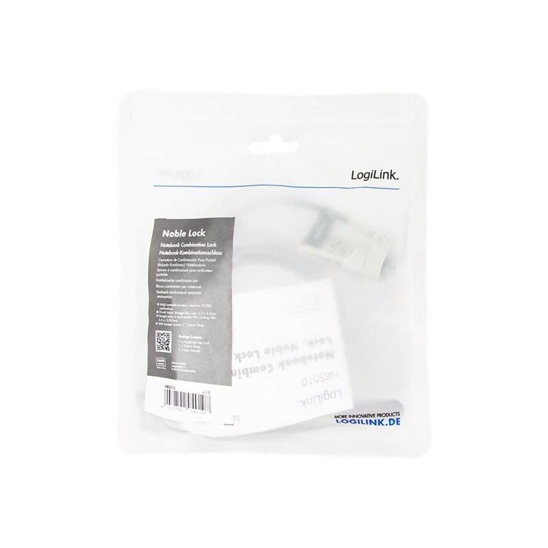 LOGILINK Noble Lock - Sicherheitskabelschloss - Dark Smoke - 2 m