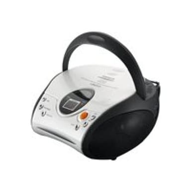 LENCO SCD-24 CD-Radio mit Kopfhöreranschluss, schwarz/silber