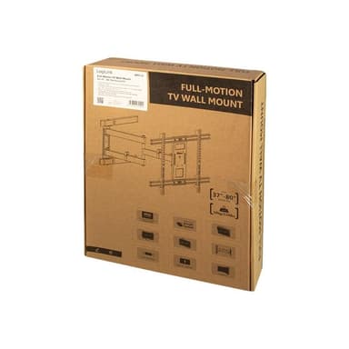 LOGILINK TV-Wandhalterung neigbar/schwenkbar/drehbar 37-80″