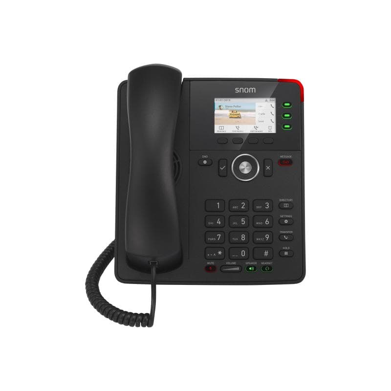 SNOM TECHNOLOGY D717 VoIP Desk Telefon, schwarz