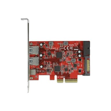 DELOCK PCIe x4>1x USB-C/2xUSB-A/1xUSB3.0