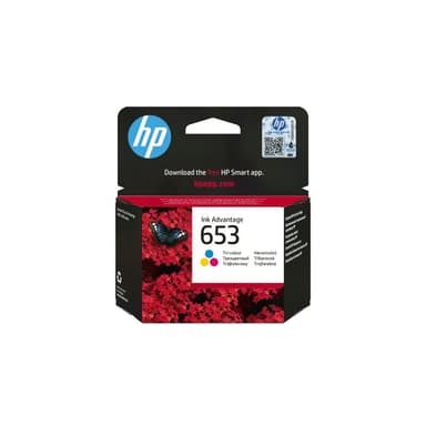 HP 653 Tri-color Original Ink Adv