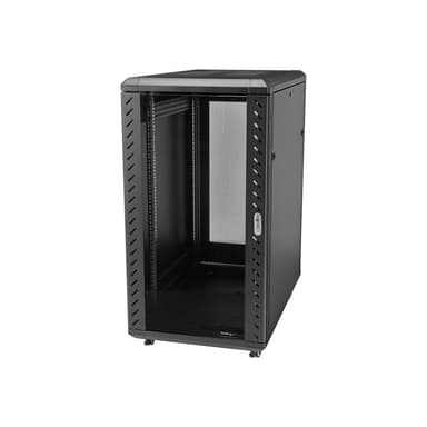 STARTECH.COM 18U Server Rack Cabinet - Includes Casters and Leveling Feet - Schrank - Netzwerkschran