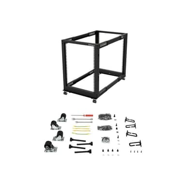 STARTECH.COM 15U Open Frame Rack - 4 Post - 22-40 in. Adjustable Depth - Schrank - offener Rahmen -