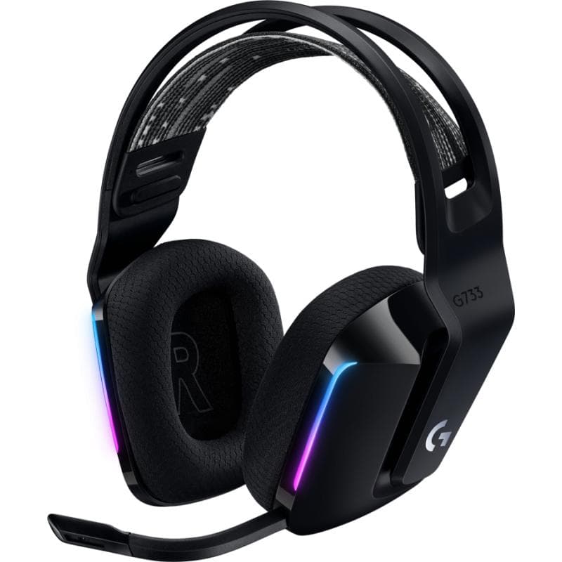 LOGITECH G733 LIGHTSPEED WirelessRGBHeadset BLACK