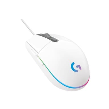 LOGITECH Gaming Mouse G203 LIGHTSYNC - Maus - optisch - 6 Tasten - kabelgebunden - USB - weiß