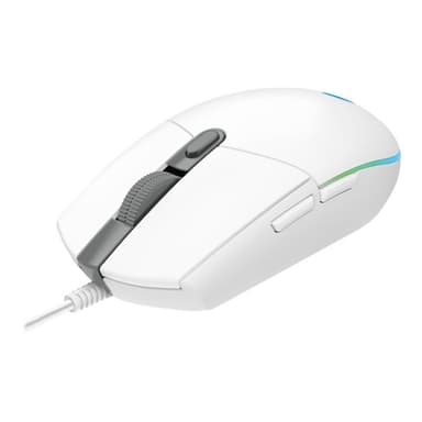 LOGITECH Gaming Mouse G203 LIGHTSYNC - Maus - optisch - 6 Tasten - kabelgebunden - USB - weiß
