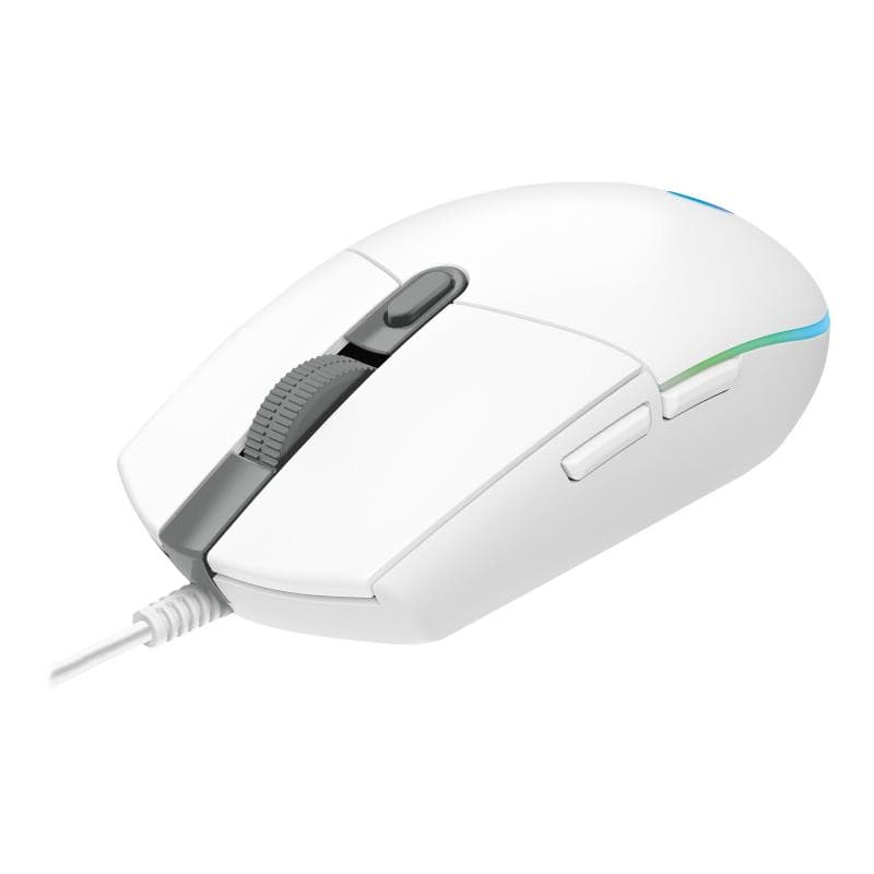 LOGITECH Gaming Mouse G203 LIGHTSYNC - Maus - optisch - 6 Tasten - kabelgebunden - USB - weiß