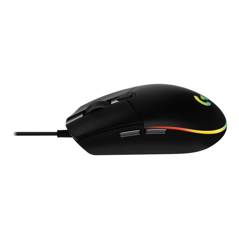 LOGITECH Gaming Mouse G203 LIGHTSYNC - Maus - optisch - 6 Tasten - kabelgebunden - USB - Schwarz