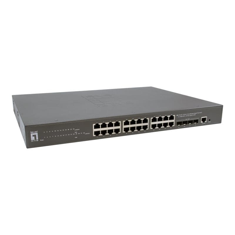 LEVEL ONE Switch 28x GE GTP-2871      4xGSFP     400W 24xPoE