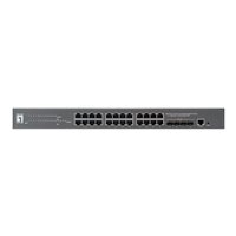 LEVEL ONE Switch 28x GE GTP-2871      4xGSFP     400W 24xPoE