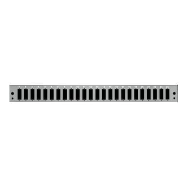 LOGILINK FB2402G Frontblende 24x SC-Duplex o. LC-Quad für 19″ Spleißbox, lichtgrau