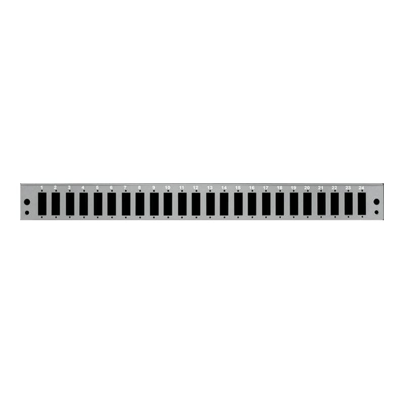 LOGILINK FB2402G Frontblende 24x SC-Duplex o. LC-Quad für 19″ Spleißbox, lichtgrau